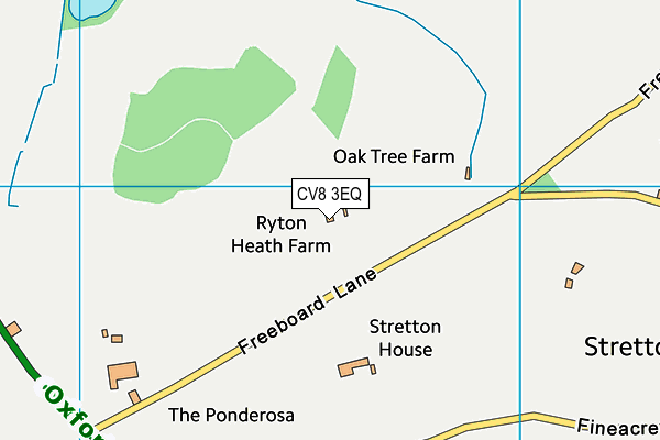 CV8 3EQ map - OS VectorMap District (Ordnance Survey) CV8 3EQ map - OS VectorMap District (Ordnance Survey)