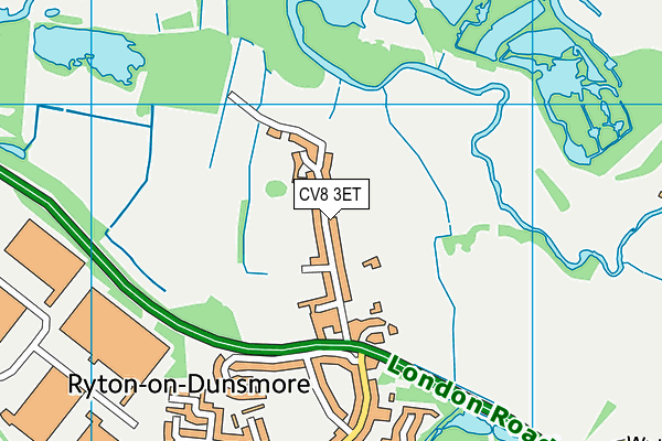 CV8 3ET map - OS VectorMap District (Ordnance Survey) CV8 3ET map - OS VectorMap District (Ordnance Survey)