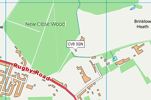 CV8 3GN map - OS VectorMap District (Ordnance Survey) CV8 3GN map - OS VectorMap District (Ordnance Survey)