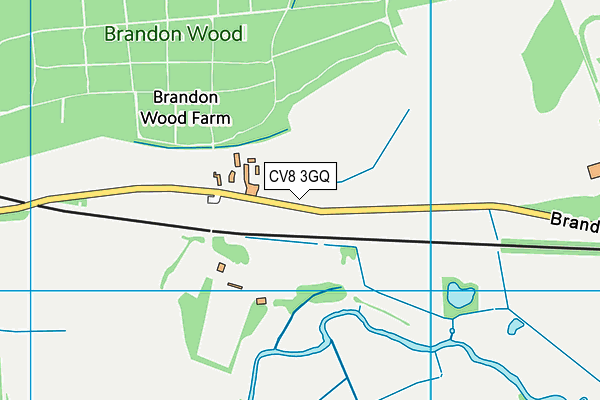 CV8 3GQ map - OS VectorMap District (Ordnance Survey) CV8 3GQ map - OS VectorMap District (Ordnance Survey)