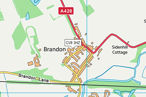 CV8 3HZ map - OS VectorMap District (Ordnance Survey) CV8 3HZ map - OS VectorMap District (Ordnance Survey)