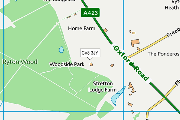CV8 3JY map - OS VectorMap District (Ordnance Survey)