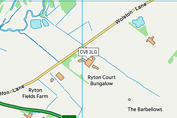 CV8 3LG map - OS VectorMap District (Ordnance Survey) CV8 3LG map - OS VectorMap District (Ordnance Survey)
