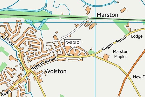 CV8 3LQ map - OS VectorMap District (Ordnance Survey)