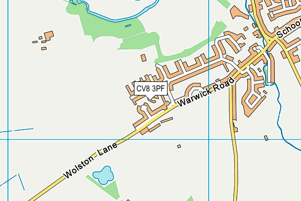 CV8 3PF map - OS VectorMap District (Ordnance Survey) CV8 3PF map - OS VectorMap District (Ordnance Survey)