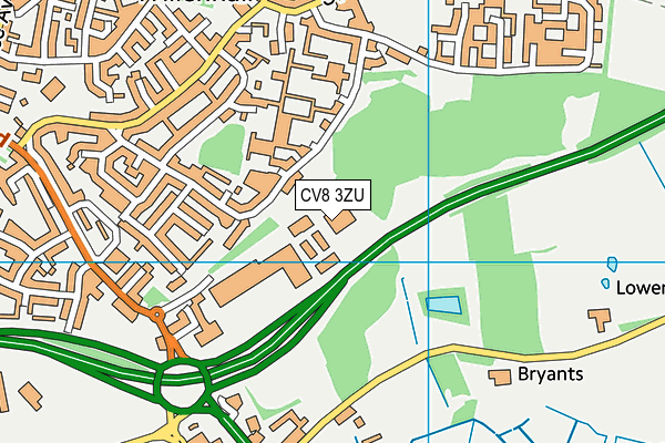 CV8 3ZU map - OS VectorMap District (Ordnance Survey) CV8 3ZU map - OS VectorMap District (Ordnance Survey)