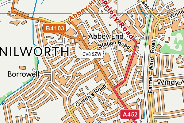 CV8 9ZW map - OS VectorMap District (Ordnance Survey) CV8 9ZW map - OS VectorMap District (Ordnance Survey)