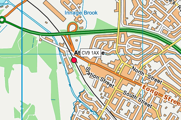CV9 1AX map - OS VectorMap District (Ordnance Survey) CV9 1AX map - OS VectorMap District (Ordnance Survey)