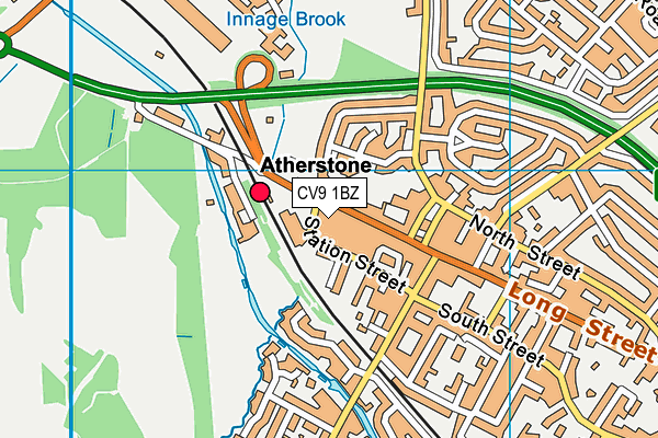 CV9 1BZ map - OS VectorMap District (Ordnance Survey) CV9 1BZ map - OS VectorMap District (Ordnance Survey)