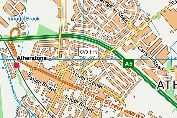 CV9 1HN map - OS VectorMap District (Ordnance Survey)