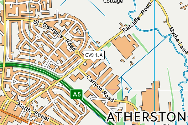 CV9 1JA map - OS VectorMap District (Ordnance Survey) CV9 1JA map - OS VectorMap District (Ordnance Survey)