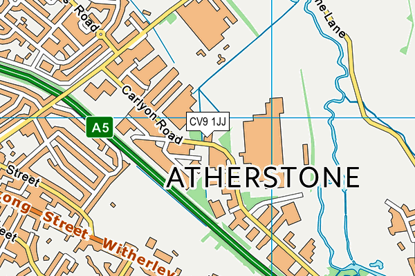 CV9 1JJ map - OS VectorMap District (Ordnance Survey)