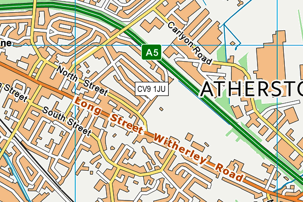 CV9 1JU map - OS VectorMap District (Ordnance Survey) CV9 1JU map - OS VectorMap District (Ordnance Survey)
