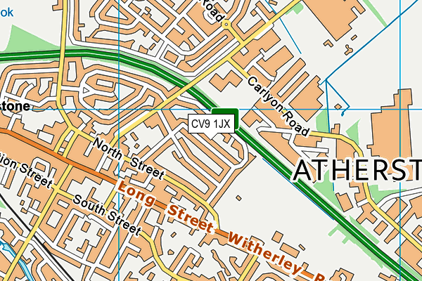 CV9 1JX map - OS VectorMap District (Ordnance Survey) CV9 1JX map - OS VectorMap District (Ordnance Survey)