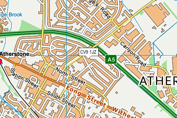 CV9 1JZ map - OS VectorMap District (Ordnance Survey) CV9 1JZ map - OS VectorMap District (Ordnance Survey)