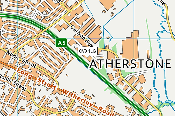 CV9 1LG map - OS VectorMap District (Ordnance Survey)