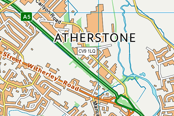 CV9 1LQ map - OS VectorMap District (Ordnance Survey)