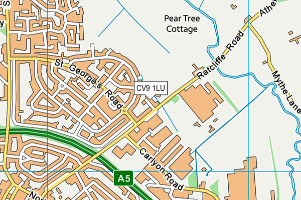 CV9 1LU map - OS VectorMap District (Ordnance Survey) CV9 1LU map - OS VectorMap District (Ordnance Survey)