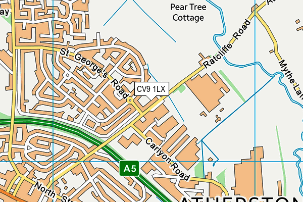 CV9 1LX map - OS VectorMap District (Ordnance Survey) CV9 1LX map - OS VectorMap District (Ordnance Survey)