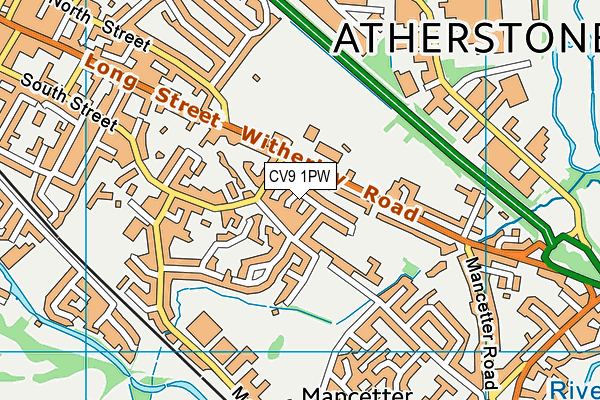 CV9 1PW map - OS VectorMap District (Ordnance Survey) CV9 1PW map - OS VectorMap District (Ordnance Survey)