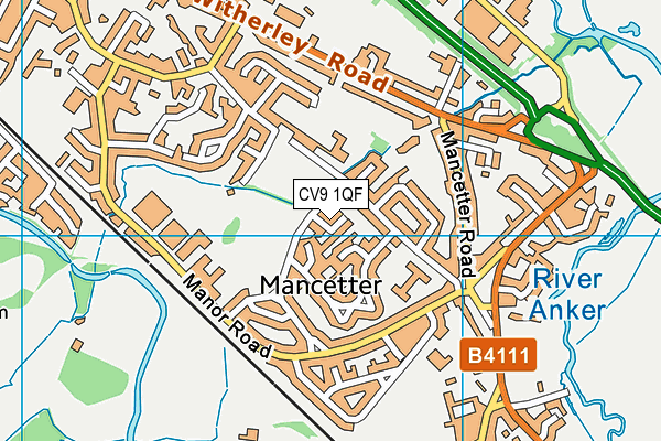 CV9 1QF map - OS VectorMap District (Ordnance Survey) CV9 1QF map - OS VectorMap District (Ordnance Survey)