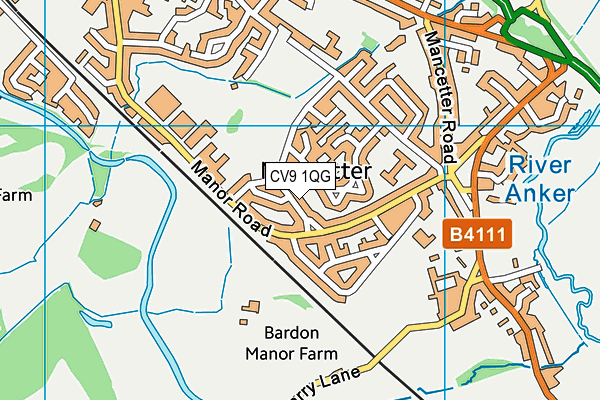 CV9 1QG map - OS VectorMap District (Ordnance Survey) CV9 1QG map - OS VectorMap District (Ordnance Survey)