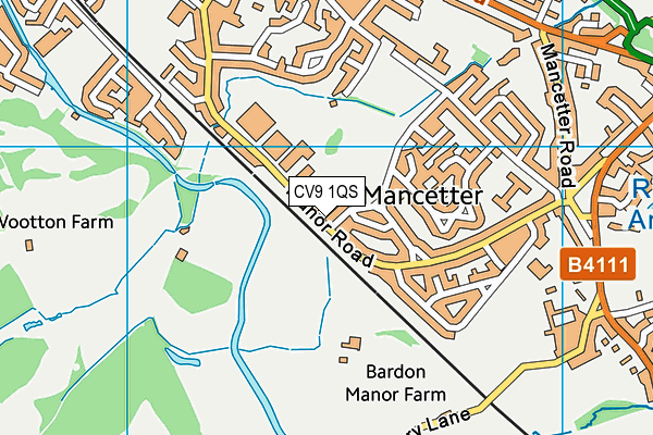 CV9 1QS map - OS VectorMap District (Ordnance Survey) CV9 1QS map - OS VectorMap District (Ordnance Survey)