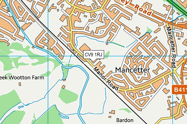 CV9 1RJ map - OS VectorMap District (Ordnance Survey) CV9 1RJ map - OS VectorMap District (Ordnance Survey)