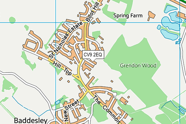 CV9 2EQ map - OS VectorMap District (Ordnance Survey) CV9 2EQ map - OS VectorMap District (Ordnance Survey)