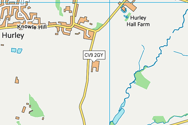 CV9 2GY map - OS VectorMap District (Ordnance Survey) CV9 2GY map - OS VectorMap District (Ordnance Survey)