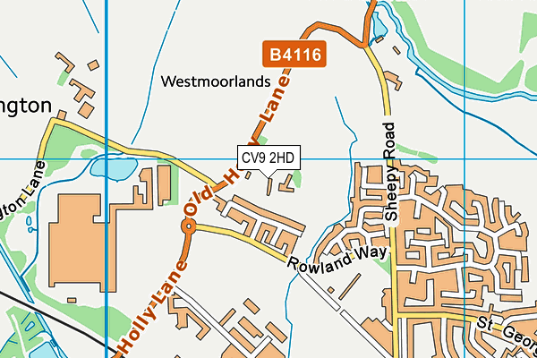 CV9 2HD map - OS VectorMap District (Ordnance Survey) CV9 2HD map - OS VectorMap District (Ordnance Survey)