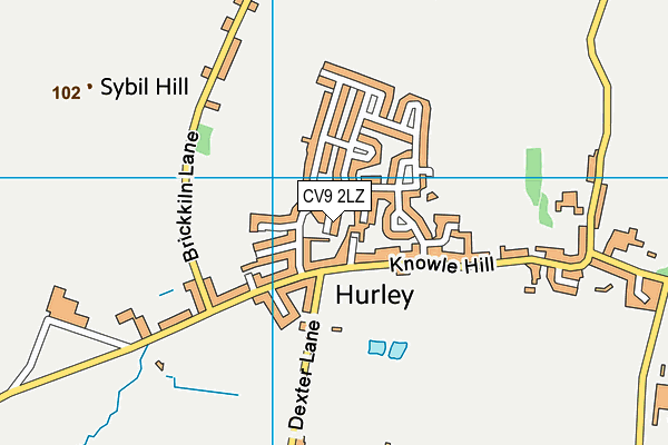 CV9 2LZ map - OS VectorMap District (Ordnance Survey) CV9 2LZ map - OS VectorMap District (Ordnance Survey)