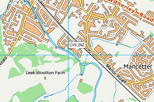 CV9 2NZ map - OS VectorMap District (Ordnance Survey) CV9 2NZ map - OS VectorMap District (Ordnance Survey)