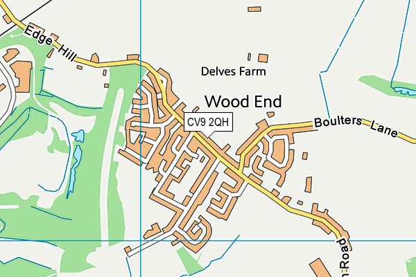 CV9 2QH map - OS VectorMap District (Ordnance Survey) CV9 2QH map - OS VectorMap District (Ordnance Survey)