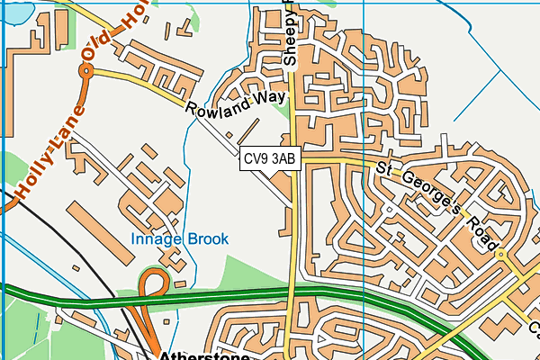 CV9 3AB map - OS VectorMap District (Ordnance Survey) CV9 3AB map - OS VectorMap District (Ordnance Survey)