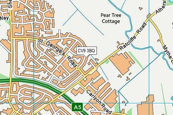 CV9 3BQ map - OS VectorMap District (Ordnance Survey) CV9 3BQ map - OS VectorMap District (Ordnance Survey)