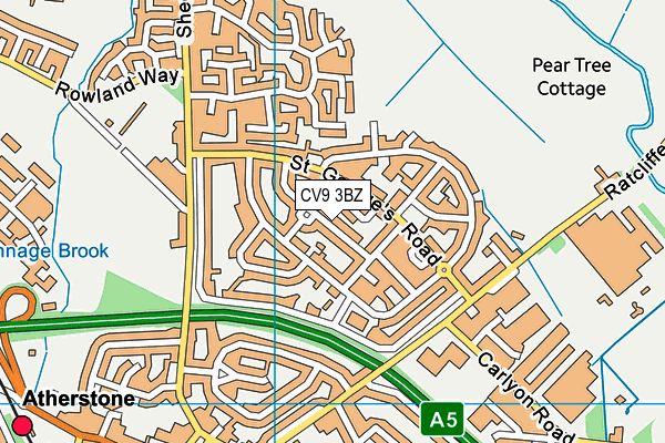 CV9 3BZ map - OS VectorMap District (Ordnance Survey) CV9 3BZ map - OS VectorMap District (Ordnance Survey)
