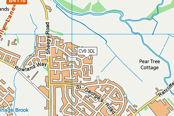 CV9 3DL map - OS VectorMap District (Ordnance Survey) CV9 3DL map - OS VectorMap District (Ordnance Survey)