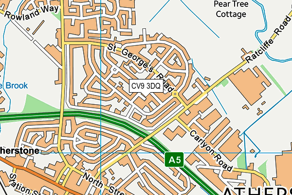 CV9 3DQ map - OS VectorMap District (Ordnance Survey) CV9 3DQ map - OS VectorMap District (Ordnance Survey)