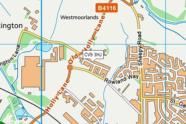 CV9 3HJ map - OS VectorMap District (Ordnance Survey) CV9 3HJ map - OS VectorMap District (Ordnance Survey)