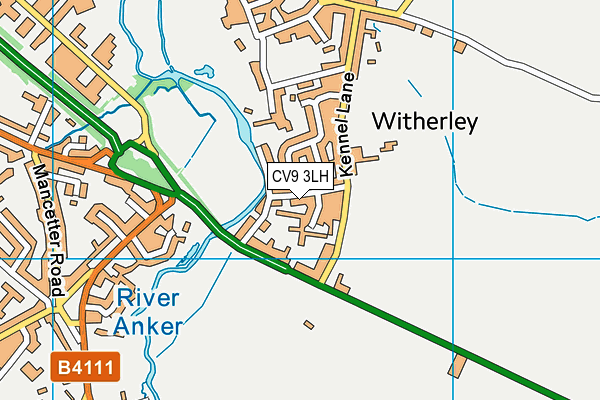 CV9 3LH map - OS VectorMap District (Ordnance Survey) CV9 3LH map - OS VectorMap District (Ordnance Survey)