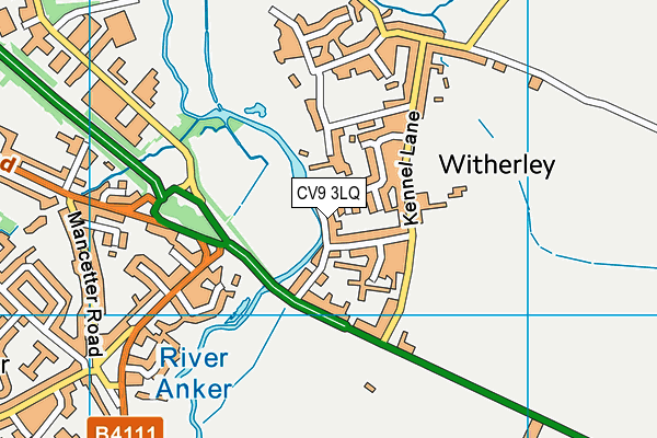 CV9 3LQ map - OS VectorMap District (Ordnance Survey) CV9 3LQ map - OS VectorMap District (Ordnance Survey)