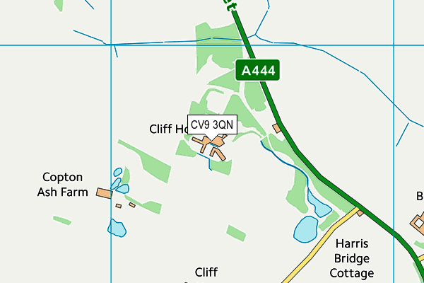 CV9 3QN map - OS VectorMap District (Ordnance Survey)