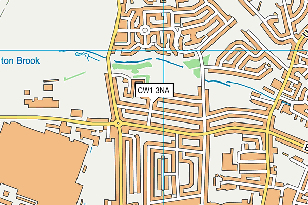 CW1 3NA map - OS VectorMap District (Ordnance Survey) CW1 3NA map - OS VectorMap District (Ordnance Survey)