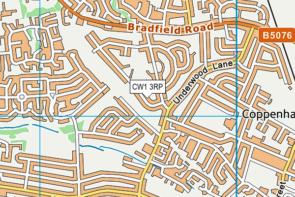 CW1 3RP map - OS VectorMap District (Ordnance Survey) CW1 3RP map - OS VectorMap District (Ordnance Survey)