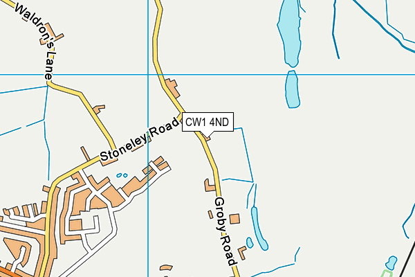CW1 4ND map - OS VectorMap District (Ordnance Survey) CW1 4ND map - OS VectorMap District (Ordnance Survey)