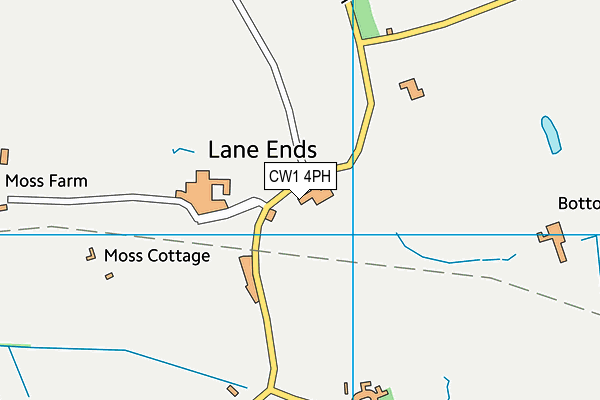 CW1 4PH map - OS VectorMap District (Ordnance Survey) CW1 4PH map - OS VectorMap District (Ordnance Survey)