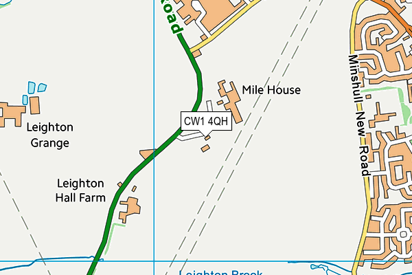 CW1 4QH map - OS VectorMap District (Ordnance Survey) CW1 4QH map - OS VectorMap District (Ordnance Survey)