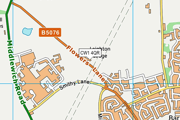 CW1 4QR map - OS VectorMap District (Ordnance Survey) CW1 4QR map - OS VectorMap District (Ordnance Survey)