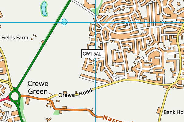 CW1 5AL map - OS VectorMap District (Ordnance Survey) CW1 5AL map - OS VectorMap District (Ordnance Survey)